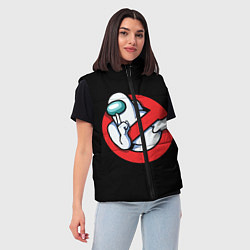 Женский жилет Among Us, цвет: 3D-черный — фото 2