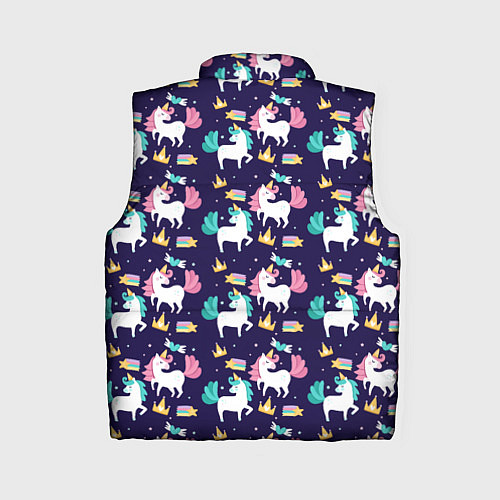Женский жилет Unicorn pattern / 3D-Черный – фото 2