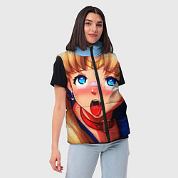 Женский жилет SAILOR MOON AHEGAO, цвет: 3D-красный — фото 2