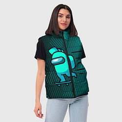 Женский жилет AMONG US, цвет: 3D-черный — фото 2