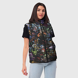 Женский жилет Heros Dota 2, цвет: 3D-светло-серый — фото 2