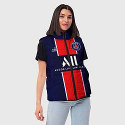 Женский жилет PSG домашняя сезон 2021, цвет: 3D-красный — фото 2