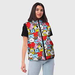 Женский жилет BT21 BTS, цвет: 3D-черный — фото 2
