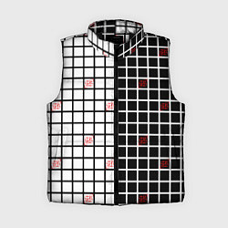 Женский жилет Разносторонняя сетка Fumrre, цвет: 3D-черный