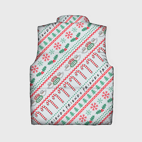 Женский жилет Friends Новогодний с конфетами / 3D-Красный – фото 2