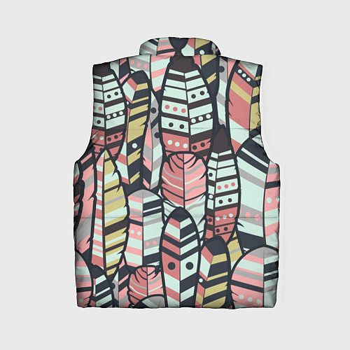 Женский жилет Индейские перья / 3D-Красный – фото 2