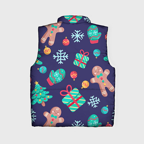 Женский жилет Новый Год / 3D-Светло-серый – фото 2