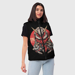 Женский жилет Cyber Oni Samurai, цвет: 3D-красный — фото 2