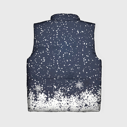 Женский жилет Атмосфера нового года / 3D-Черный – фото 2