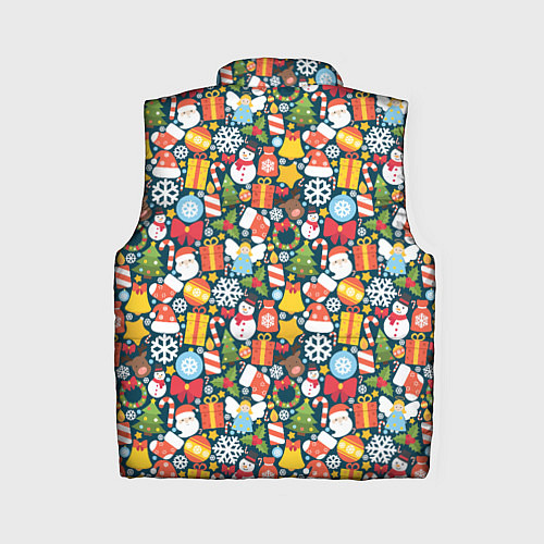 Женский жилет Новый Год / 3D-Черный – фото 2