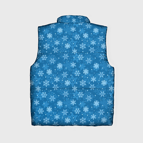 Женский жилет Снежинки / 3D-Красный – фото 2