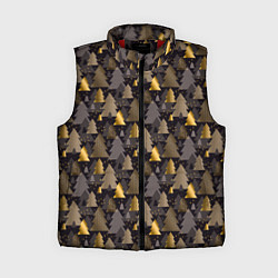 Женский жилет Ёлочки, цвет: 3D-красный