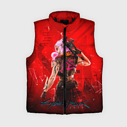 Женский жилет КИБЕРПАНК 2077, цвет: 3D-черный