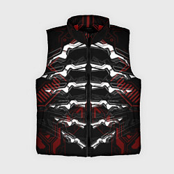 Женский жилет Цифровой киберскелет, цвет: 3D-красный