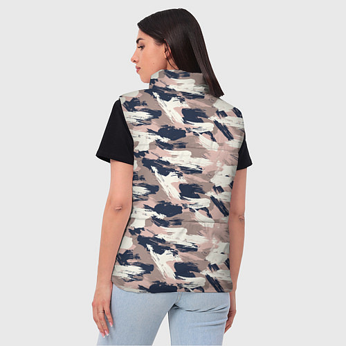 Женский жилет Кремовый камуфляж / 3D-Красный – фото 4