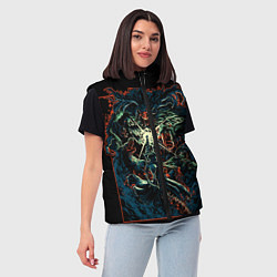 Женский жилет Bloodborne, цвет: 3D-красный — фото 2