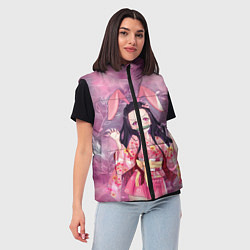 Женский жилет Незуко Камадо, цвет: 3D-черный — фото 2