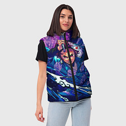 Женский жилет Танджиро камадо Клинок Демонов, цвет: 3D-красный — фото 2