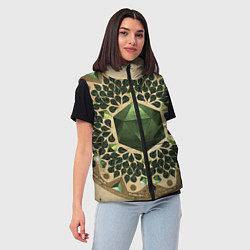 Женский жилет DnD Dices: Pattern, цвет: 3D-черный — фото 2