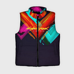 Женский жилет CYBERPUNK 2077 CITY, цвет: 3D-светло-серый