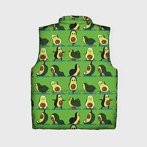 Женский жилет Авокадо Зарядка / 3D-Черный – фото 2