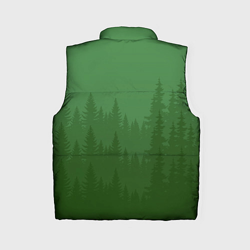 Женский жилет Зеленый Лес / 3D-Красный – фото 2