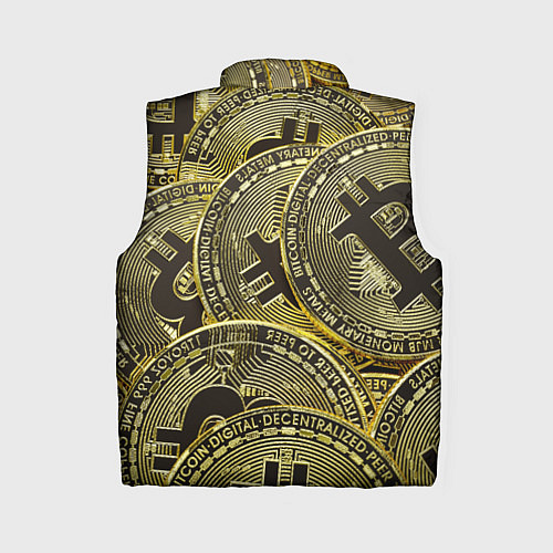 Женский жилет БИТКОИНЫ МОНЕТЫ / 3D-Красный – фото 2