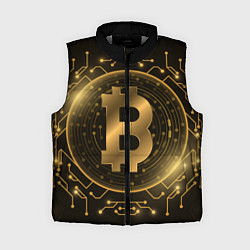 Женский жилет ЗОЛОТОЙ БИТКОИН
