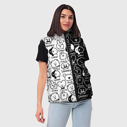 Женский жилет BTS BT21, цвет: 3D-светло-серый — фото 2