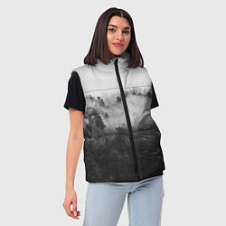 Женский жилет Лес, цвет: 3D-светло-серый — фото 2