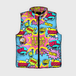 Женский жилет Year baby Pop art print, цвет: 3D-черный