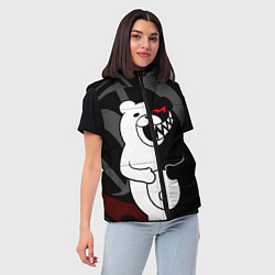 Женский жилет MONOKUMA МОНОКУМА DANGANRO, цвет: 3D-черный — фото 2
