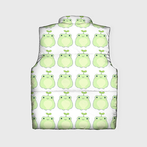 Женский жилет Лягушки-росточки / 3D-Черный – фото 2