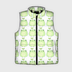 Женский жилет Лягушки-росточки, цвет: 3D-черный