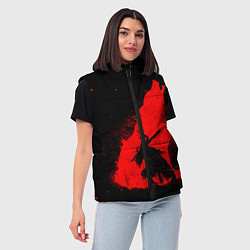 Женский жилет DARK SOULS ТЁМНЫЕ ДУШИ, цвет: 3D-черный — фото 2