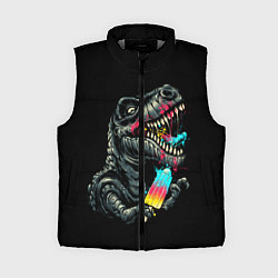 Женский жилет T-REX ЕСТ МОРОЖЕНОЕ, цвет: 3D-светло-серый