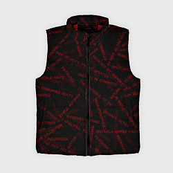 Женский жилет Cannibal Corpse Songs Труп Каннибала Песни Z, цвет: 3D-красный