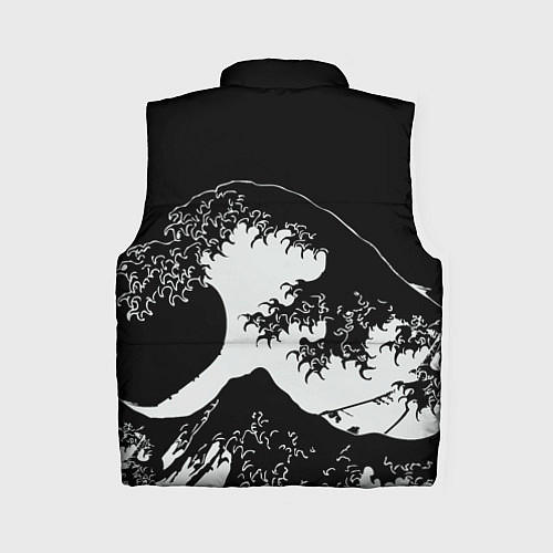 Женский жилет Волна Канагава / 3D-Светло-серый – фото 2