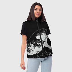 Женский жилет Волна Канагава, цвет: 3D-светло-серый — фото 2