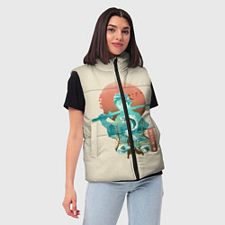 Женский жилет Demon Slayer Tanjiro, цвет: 3D-красный — фото 2