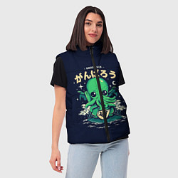 Женский жилет Cthulhu Good Luck, цвет: 3D-черный — фото 2