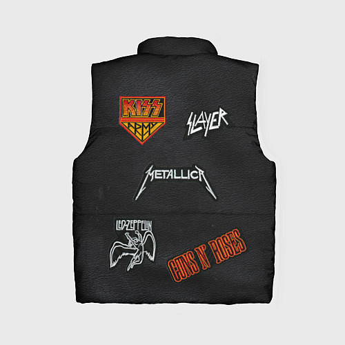 Женский жилет РОКЕРСКИЕ НАШИВКИ / 3D-Черный – фото 2