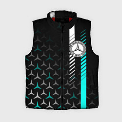 Женский жилет МЕРСЕДЕС AQUA BLACK GRADIENT, цвет: 3D-красный