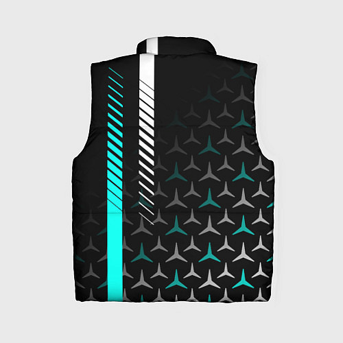 Женский жилет МЕРСЕДЕС AQUA BLACK GRADIENT / 3D-Черный – фото 2