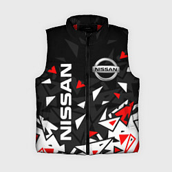 Женский жилет NISSAN НИССАН ОСКОЛКИ, цвет: 3D-красный