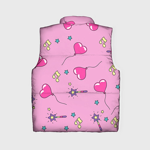 Женский жилет Единорог Радужный / 3D-Черный – фото 2