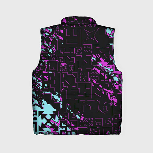 Женский жилет Geometry Dash / 3D-Светло-серый – фото 2