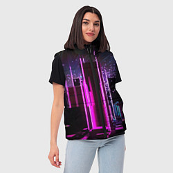 Женский жилет PINK CITY, цвет: 3D-черный — фото 2
