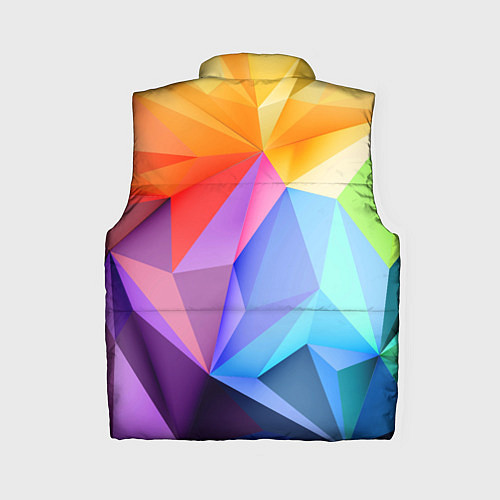 Женский жилет Радужная геометрия / 3D-Черный – фото 2