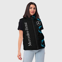Женский жилет Mercedes Мерседес Неон, цвет: 3D-черный — фото 2